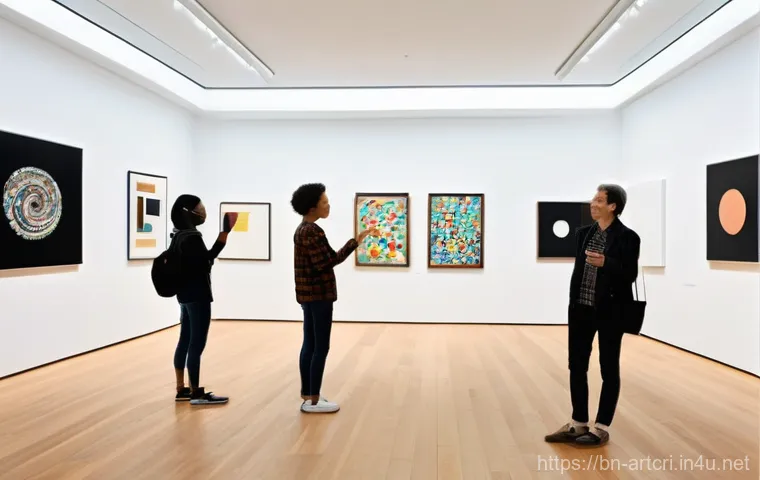 미술평론가의 평가 기준과 방법 - **Prompt:** "A sophisticated art critic, a woman in her late 40s with sharp, intelligent eyes and st...